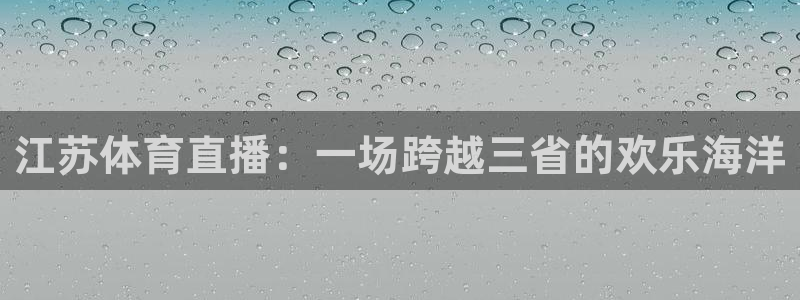 178zb2直播体育下载：江苏体育直播：一场跨越三省的欢乐海洋