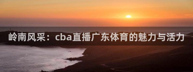 178zb2直播体育下载：岭南风采：cba直播广东体育的魅力与活力